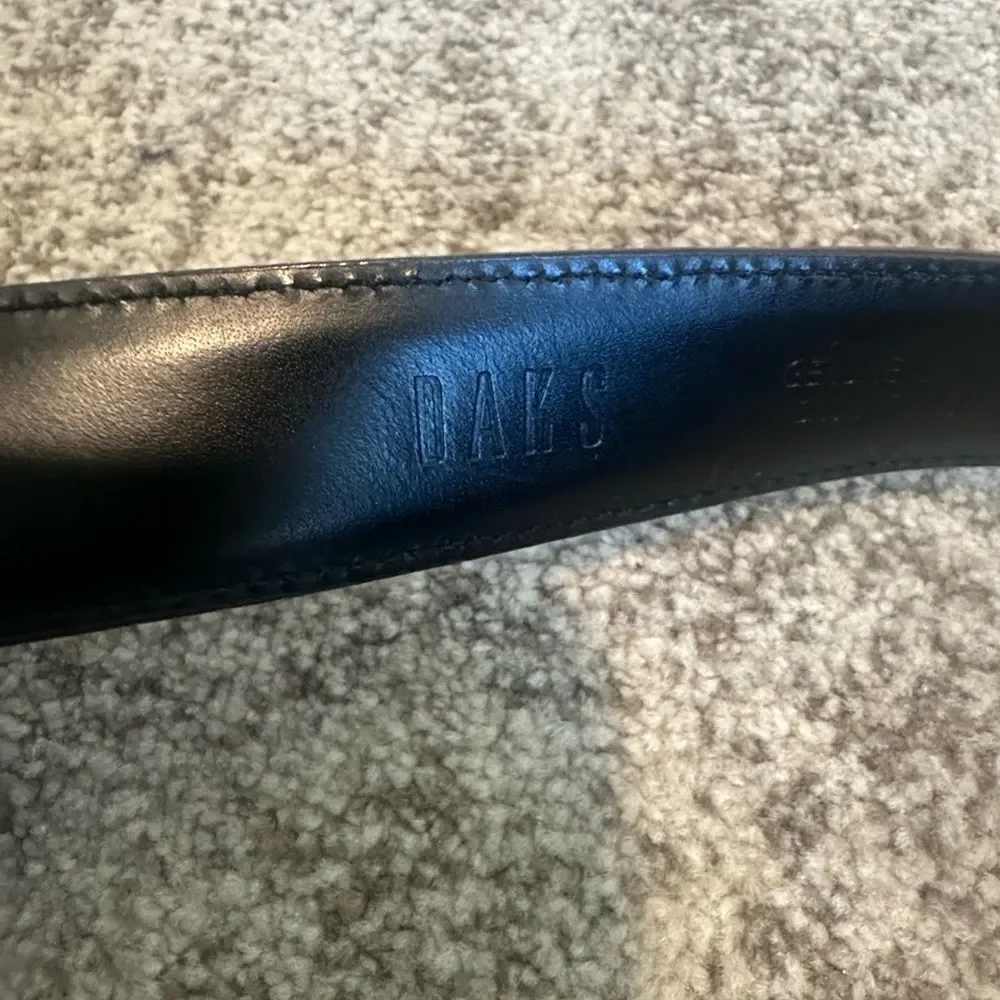 DAKS Chocolate Brown Leather Men’s Belt 32”-33”